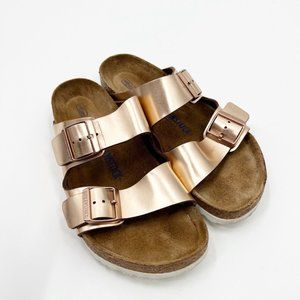 Birkenstock Arizona Metallic Rose Gold